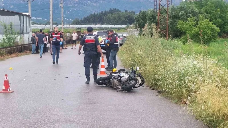 Antalya'da Feci Kaza! Motosiklet Sürücüsü Hayatını Kaybetti