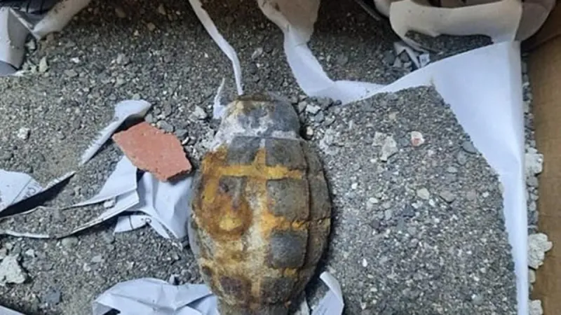 Ardahan’da bir inşaatta el bombası bulundu! Ekipler harekete geçti