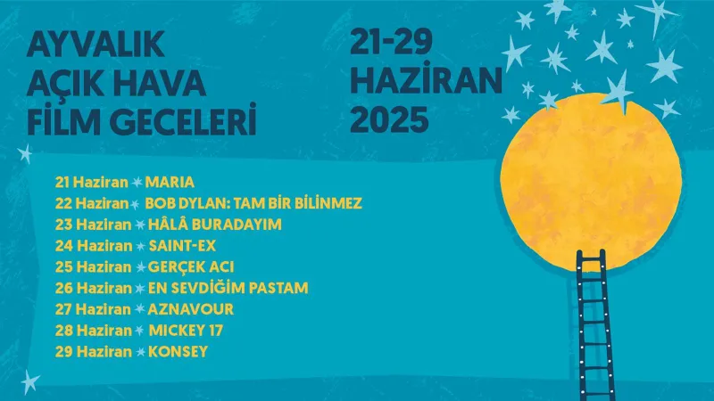Ayvalık Açık Hava Film Geceleri 21 Haziran’da başlıyor