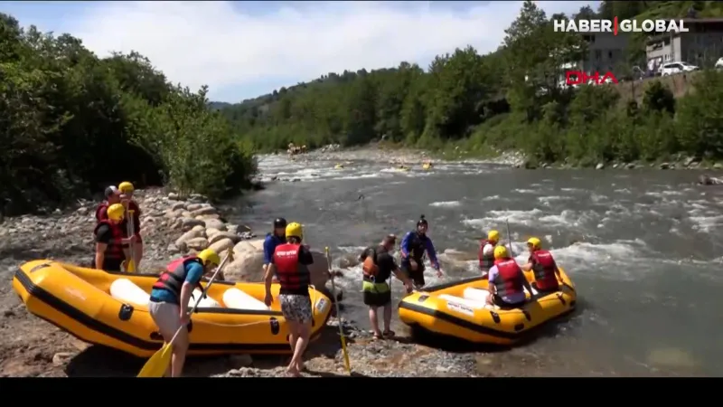 Karadeniz turizminde "rafting" atağı