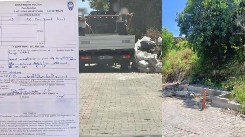 Bodrum'da Çevre Katliamına Büyük Ceza! O Kişi Yandı!
