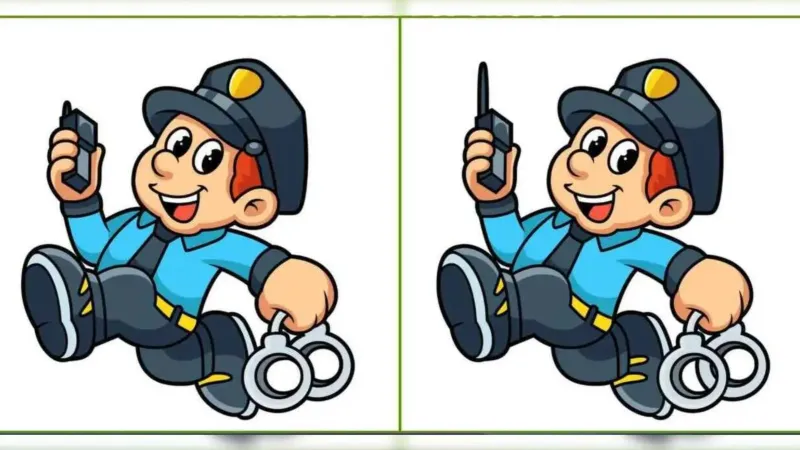 IQ Testi: Kelepçeli Polis Farkını 14 Saniyede Bul!