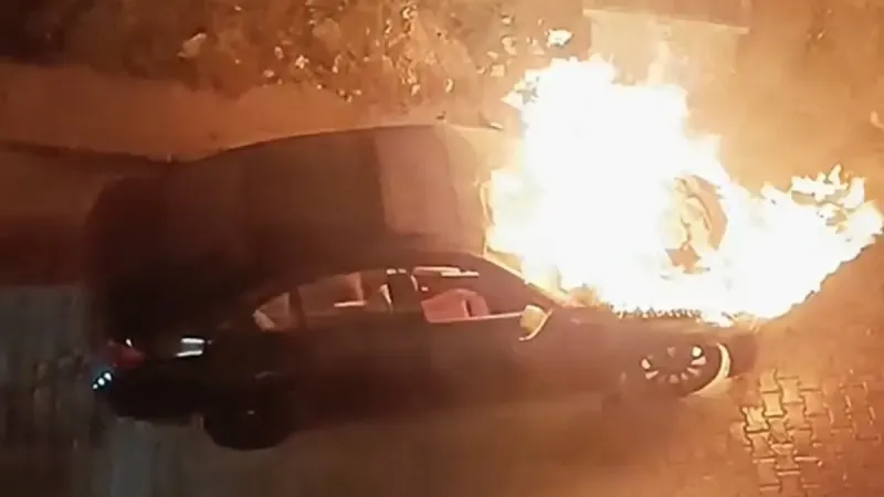 Lüleburgaz'da LPG Tankerinde Korkunç Yangın! İşte İlk Görüntüler