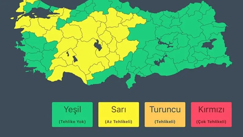 28 İl Alarmda! Meteoroloji'den Sarı Kod: İşte Detaylar
