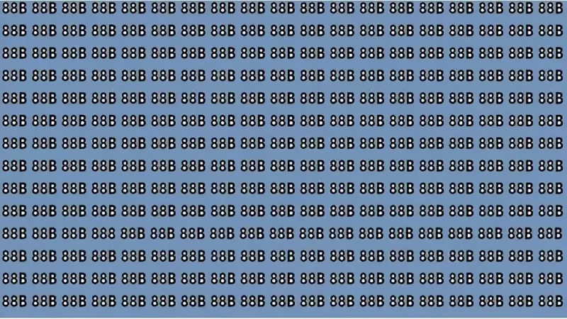 Zeka Testi: Resimdeki 888'i Bul! Sadece %3 Başarılı